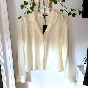 DYNAMITE satin blouse